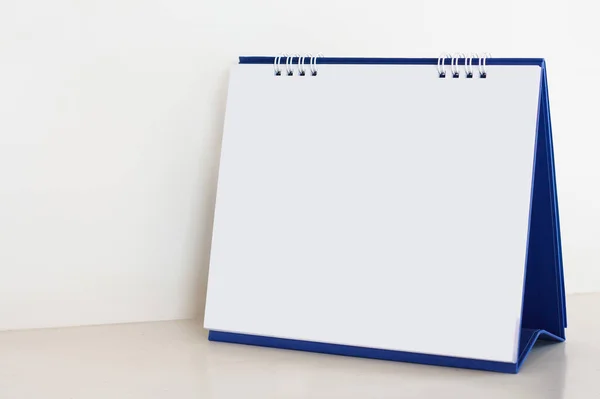 Blank Papper Skrivbord Spiral Kalender — Stockfoto