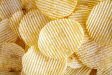 Patates cipsi arkaplanı kapat