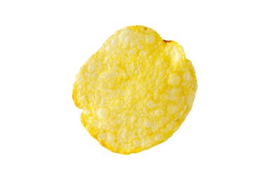 Patates cipsi beyaz arkaplanda izole