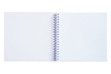 Pano yolu ile beyaz arkaplanda izole edilmiş açık dizüstü bilgisayar