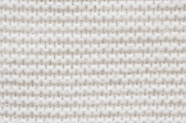 Beyaz örgü yün doku arkaplanı