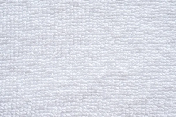 白い綿のタオルの質感抽象的な背景を閉じます — ストック写真