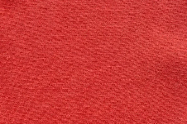 Tecido Linho Vermelho Textura Fundo — Fotografia de Stock