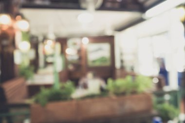 Ürün görüntüsü yaratmak için bulanık restoranın klasik ton görüntüsü