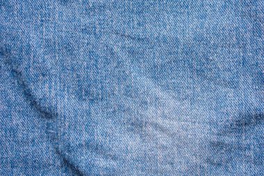 Denim mavi kot dokusu arkaplan üst görünümünü kapat