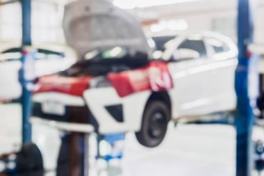 Araç servis merkezi bulanık arkaplan