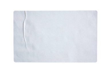 Etiketler beyaz arkaplanda izole edildi