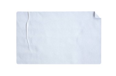 Etiketler beyaz arkaplanda izole edildi