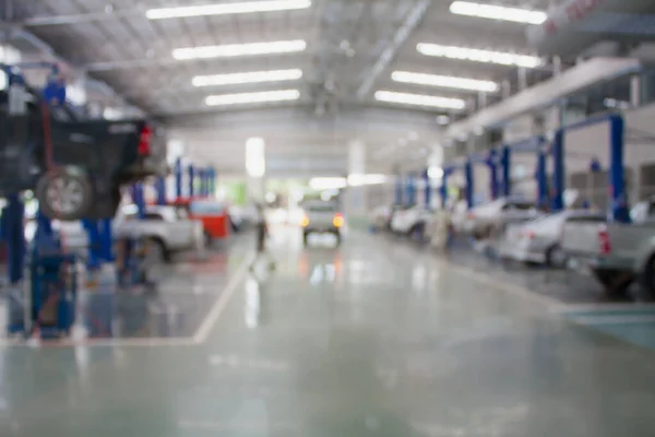 Car Repair Service Center Blurred Background — Stock Photo, Image