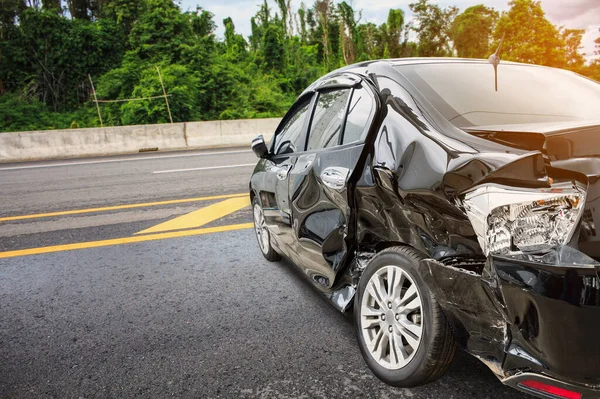 Car Crash Accident Road — Stock Photo, Image