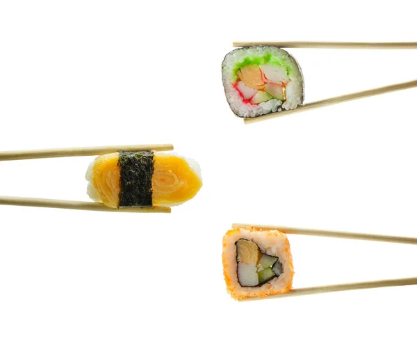 白を基調とした箸置き寿司 — ストック写真