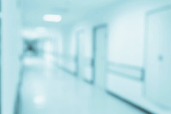 Абстрактный размытый фон коридора больницы