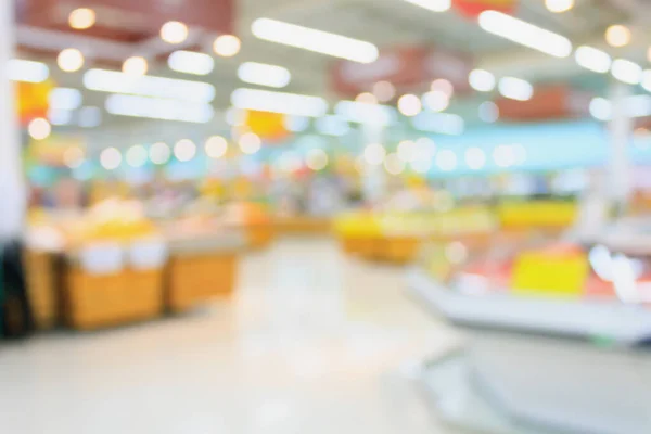 Supermarket Niewyraźne Tło Bokeh — Zdjęcie stockowe