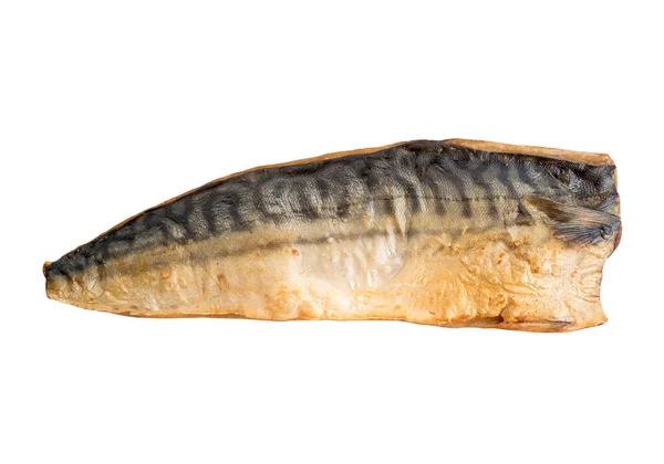 Carapau Grelhado Peixe Peixe Saba Isolado Sobre Fundo Branco — Fotografia de Stock