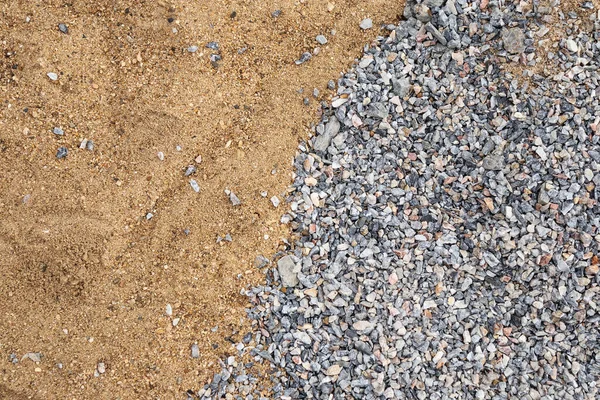 建筑工地砂石质感背景 — 图库照片