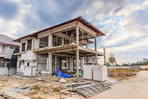 New House Construction Building Site — Stock Photo, Image