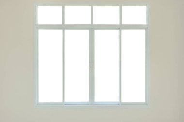 modern pencere çerçevesi beyaz arkaplanda izole edildi