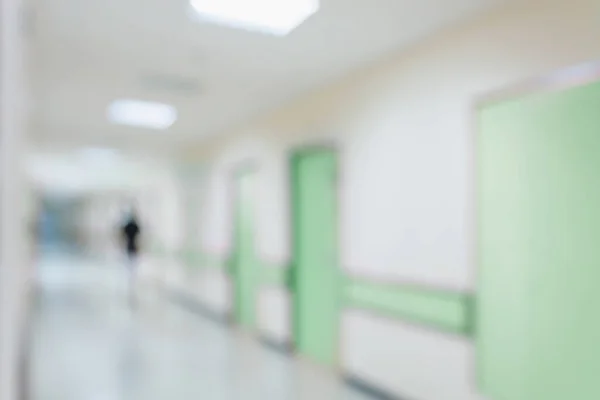 Abstract Blur Hospital Corridor Interior Background — Stock Photo, Image