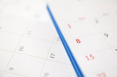 Takvim sayfası kapatılıyor iş planlama randevusu konsepti