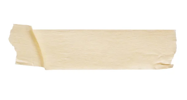 Жовта Клейка Паперова Стрічка Ізольована Білому Тлі — стокове фото