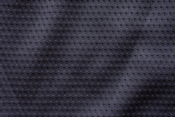 Чорна Тканина Спортивний Одяг Футбольна Майка Повітряною Сіткою Текстури Фону — стокове фото
