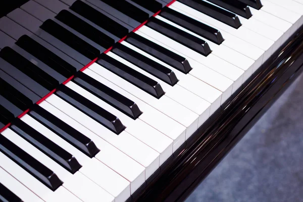 Фортепіанна Клавіатура Фоновий Музичний Інструмент — стокове фото
