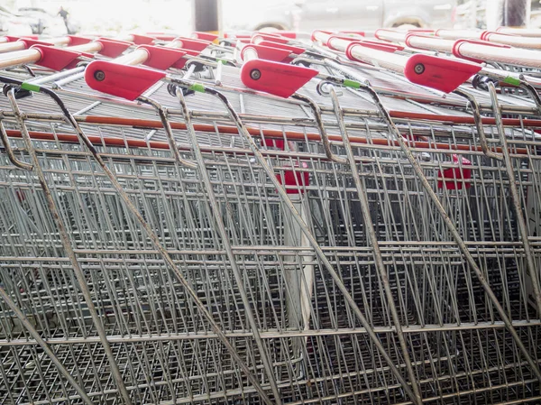 Shopping Carts Parking Lot — Stock Photo, Image