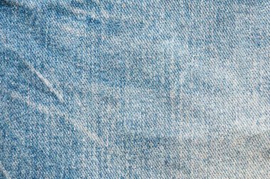 Denim mavi kot dokusu arkaplan üst görünümünü kapat
