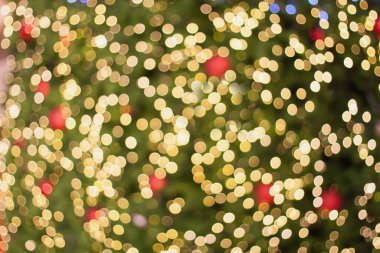 Noel Bokeh ışığı arkaplanı bulanık