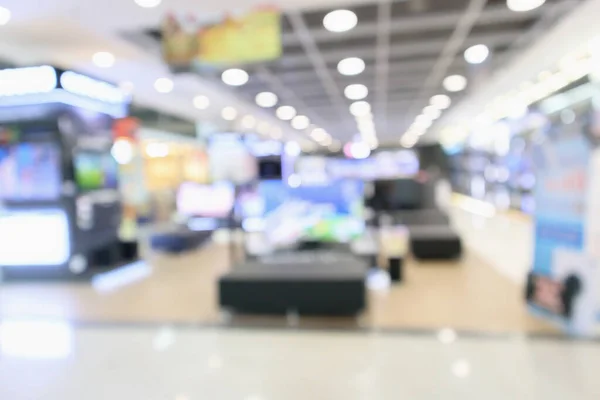 eletronic department store show Television TV and home appliance with bokeh light blurred background