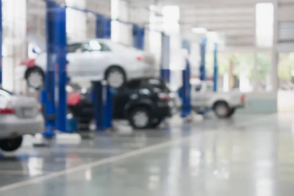 Auto Opravy Čerpací Stanice Rozmazané Pozadí — Stock fotografie