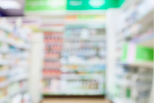 Farmacia Farmacia Sfocatura Backbround Astratto Con Medicinali Prodotti Sanitari Sugli — Foto Stock