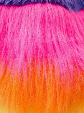 Renkli kürkü kapat