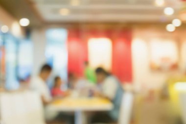 Bokeh light arka planlı soyut bulanık kahve dükkanı ya da kafe restoranı