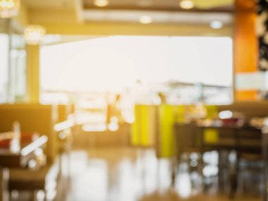 Restorandaki müşteri bulanık arka plan vintage ton