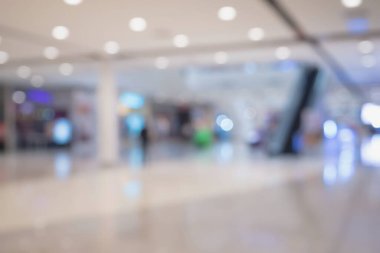 Soyut bulanıklaştırılmış alışveriş merkezinin iç arka planı