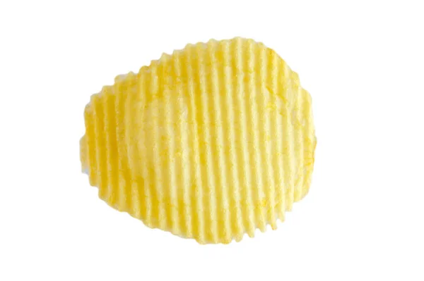 Kartoffelchips Isoliert Auf Weißem Hintergrund — Stockfoto