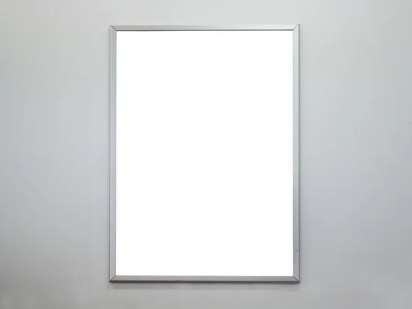 Cornice Poster Bianco Muro Cemento — Foto Stock