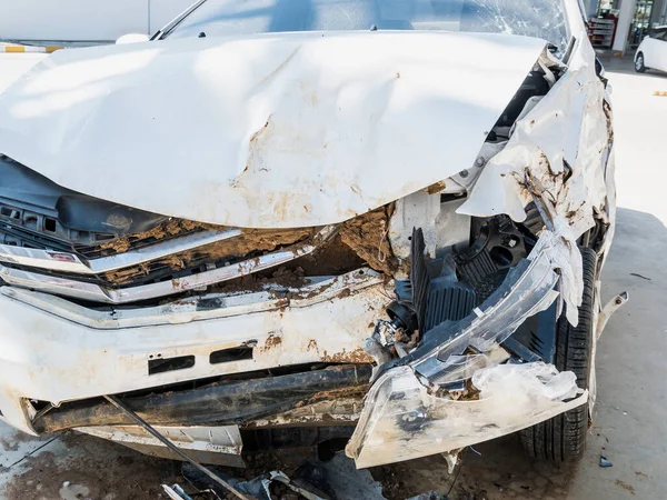 Auto Ongeluk Schade Achtergrond — Stockfoto