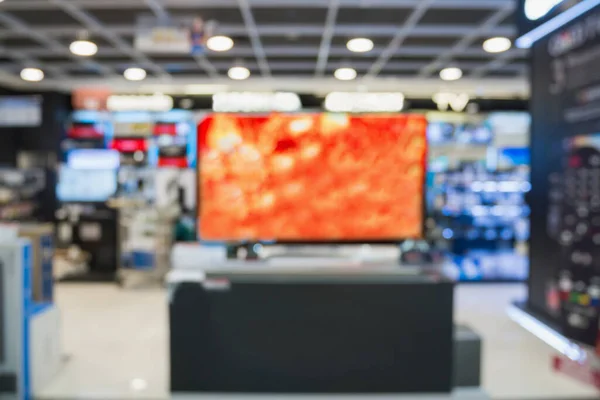 Eletronic Department Store Show Television Home Appliance Bokeh Light Blurred — Stock Photo, Image