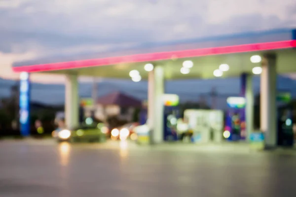 Gas Station Blur Background — Stock Photo, Image