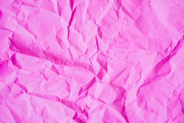 Zgnieciony Różowy Papier Tekstury Tła — Zdjęcie stockowe
