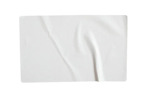 Label Stiker Kertas Diisolasi Pada Latar Belakang Putih — Stok Foto