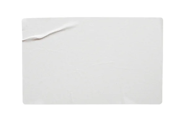 Kağıt Etiketi Beyaz Arkaplanda Izole Edildi — Stok fotoğraf
