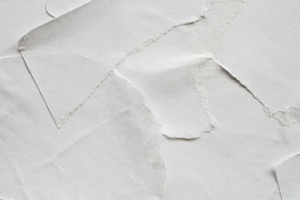 Prázdné Bílé Roztržené Papír Plakát Textury Pozadí — Stock fotografie