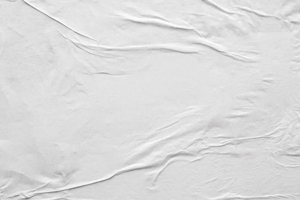 Порожній Білий Зім Ятий Кремований Паперовий Плакат Текстури Фону — стокове фото