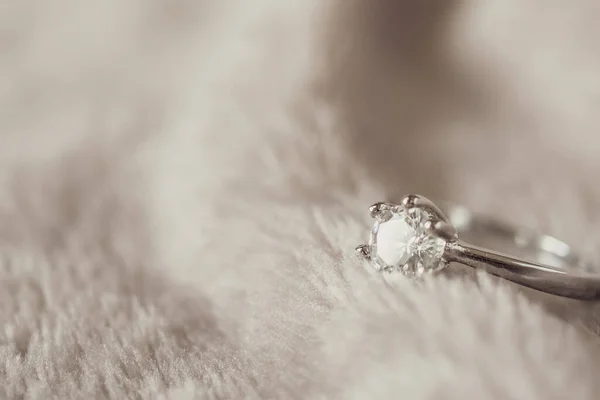 Ювелірні Вироби Розкішний Срібний Алмазний Кільцевий Фон — стокове фото