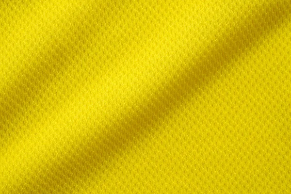Yellow Color Football Jersey Clothing Fabric Texture Sports Wear Background — Stock Photo, Image