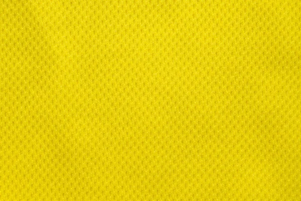 Color Amarillo Camiseta Fútbol Ropa Tela Textura Deportes Desgaste Fondo — Foto de Stock