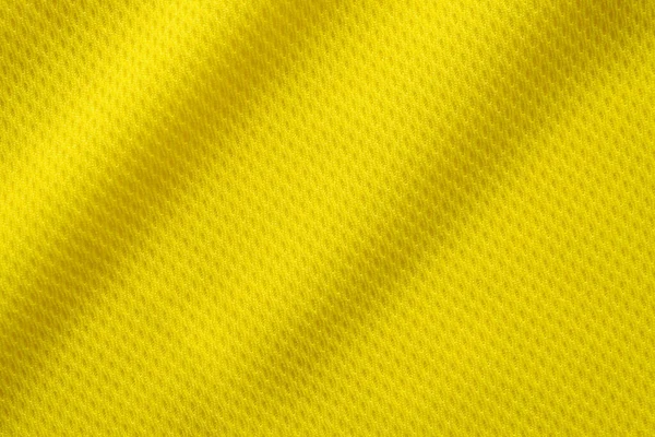 Yellow Color Football Jersey Clothing Fabric Texture Sports Wear Background — Stock Photo, Image